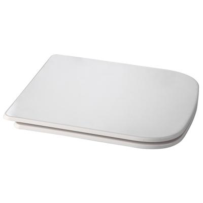 China Slow-end Toilet Seats Comfortable Bathroom Square Soft Narrow UF Toilet Seat Lid for sale