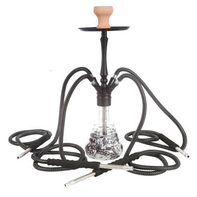 China High-end customize new 2021 creative portable hookah set with built-in connection hose mouth aluminum alloy hookah for sale