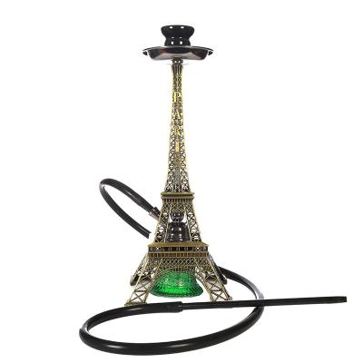 China One Piece Communication Hose Mouth Manufacturers Ensure New Design Popular Quality Aluminum Alloy Good Eiffel Tower Shape Hookah 2021 for sale