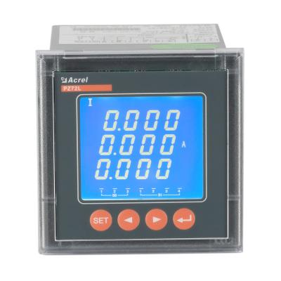 China Pz72 Battery Digital Display Ammeter Three Phase LCD Electricity Meter Intelligent Smart Energy Meters for sale