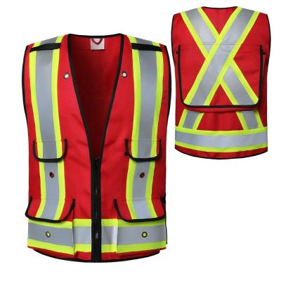 China Multiple Scenes Application Front Construction Safety Vest Cycling Cheap Reflective Safety Vest for sale