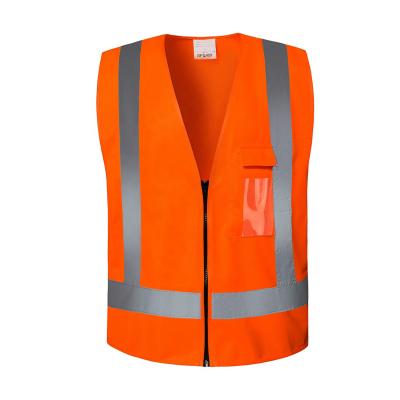 China Multiple Scenes Application Customize Windproof Men Outdoor Running Safety Reflective Polyester Work Safety Vest for sale