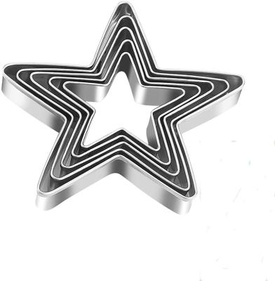 China Custom 10 Pcs Stainless Steel Star Shape Easter Cookie Cutter Set Cookie Mold for Baking for sale