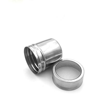 China Stainless Steel Sieve Fine Mesh Powder Strainer Coffee Powder Dredger Cocoa Flour Sifter Shaker Powdered Sugar Shaker for sale