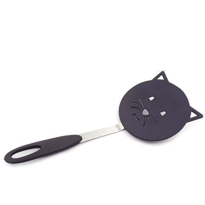 China Amazon Hot Sale kitchen Utensil Cute Cat Shape Heat Resistant Nylon Turner Wok Spatula for Non Stick for sale