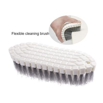 China Ceasen Multifunctional Kitchen Stove Cleaning Scrub Shoe Brush Bathroom Tub Brush Floor Bendable Cleaning Brush for sale