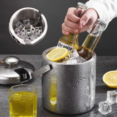 China Amazon Hot Large capacity beer whisky metal wine keg cooler champagne bucket ice bucket for outdoor picnic trips for sale