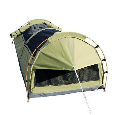 China Customized UV-resistant high quality durable canvas swag camping tent for sale