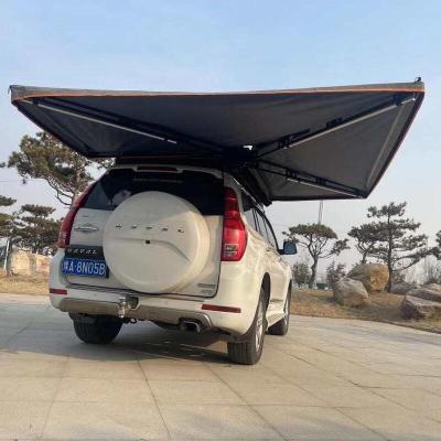 China free standing 4wd 2.5m road trip car side foxwing free standing 270 degree fan car side tent for sale