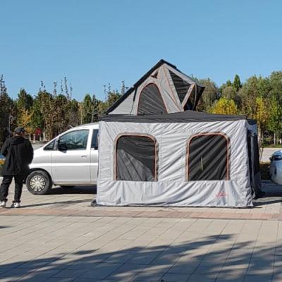 China Extended type Selfstanding 4*4 4wd offriad type 270 degree car roof top tent batwing foxwing tent with annex room walls for sale