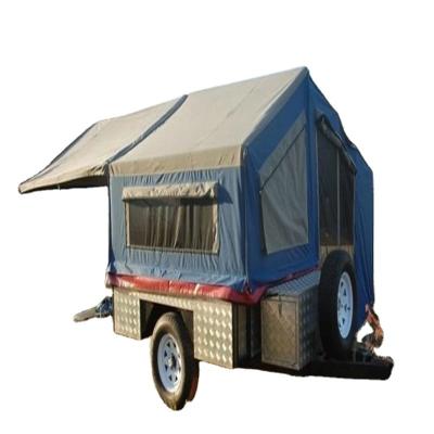 China Diagonal Bracing Type Off Road Polyester Cotton Canvas Road Camper Trailer Tent for sale