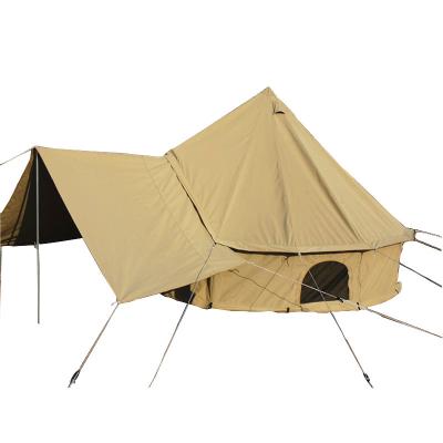 China 5m Diameter UV-Resistant Wholesale Fire Resistant Removable Bell Tent Hotel Tent for sale