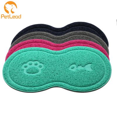 China Pvc Litter Cat Cat Foot Mat Non Slip Floor Mat Pet Meal Mat Durable Non Slip Popular Multifunctional Viable Wholesale for sale