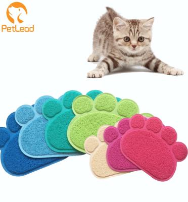 China Non Slip Floor Mat Non Slip Floor Mat Pet Meal Mat PVC Claw Type Sustainable Multifunctional Cat Foot Mat Cat Litter for sale