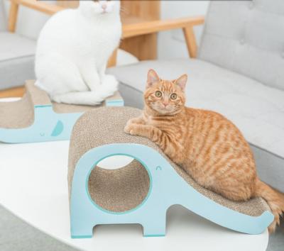 China Elephant Scratch Resistant Cat Litter Corrugated Paper Board Scratch Resistant Cat Toy Supplies for sale