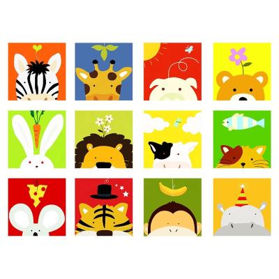 China Modern Diy Cartoon Animal Oil Painting, Paint By Number Kits For Kids 8