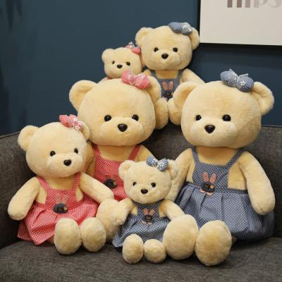 China Eco-Friendly Material Valentines Teddy Bears Plush Toy Bear With Dress for sale