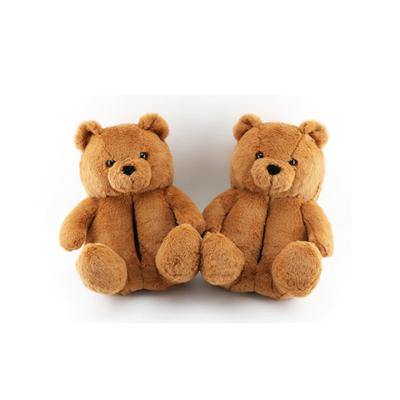 China Fashion Trend Wholesale Teddy Bear Plush Slippers For Women for sale