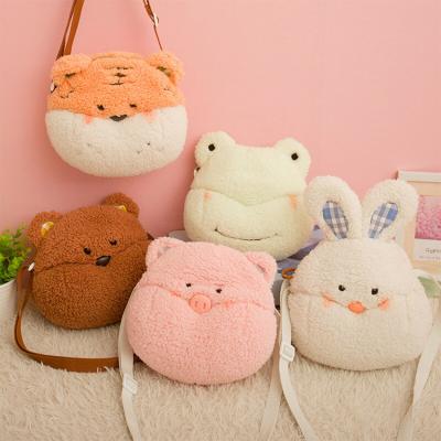 China School Girl Backpack Plush Bag Others Cartoon Rabbit Frog Bag Messenger Kids Animal Bag Bear Pig for sale