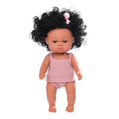 China Educational Simulation Girl Black Reborn Baby - Doll With Clothes Kids Educational Toys for sale