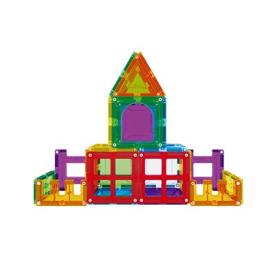 China Building toy supply directly 2021 new non-toxic ABS children plastic toys set with magnetic tiles building blocks set for home and outdoor toys for sale