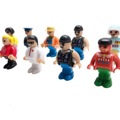 China New action Toy People Magnetic Tiles from Toy Cartoon Magnet Toddlers Community of high transparent figures for sale