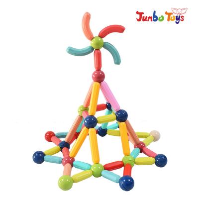 China Safety ROD 98PCS Magnetic Sticks and Ball Magnet Building Toys Educational Set for sale