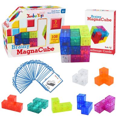 China DIY TOY Magnetic Magic Cube 3D Puzzle Moving Person Toys 6*6 Magic Cube Magnetic Building Blocks Set For Kids for sale