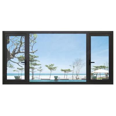 China Aluminum Folding Screen WANJIA Glass Frame CE Certificates Aluminum Casement Window Windows for sale