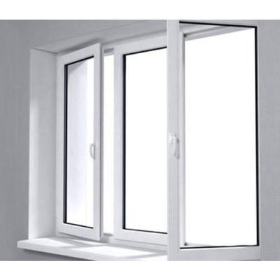 China Swing WANJIA PVC Windows Pane Window uPVC Double Casement Window for sale