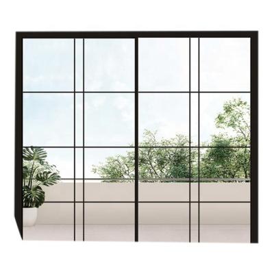 China waterproof & Healthy Insulation& WANJIA Balcony Sliding Glass Door Energy Saving Soundproof Aluminum Slim Sliding Door for sale