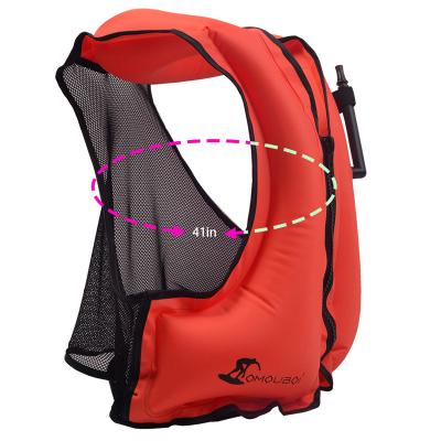 China Easy Wear and Fast Inflation Crew Saver Rafting Fishing Lightweight Marine Inflatable Life Vest Bright Color Safety PVC Swimming Life Jacket for Adults and Kids for sale