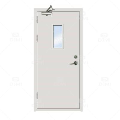 China Steel Fire Protection Door Swing Graphic Design Modern Exterior Metal Fire Rated Door With Fire Hardware Workshop Door Fire Rated Location for sale