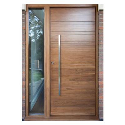 China Modern Design Cheap Head Carving Solid Double Doors Entrance Door Home Wood for sale