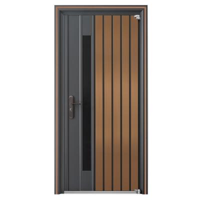 China Modern Korean Style Stainless Steel Main Entrance House Door Modern Exterior Design for sale