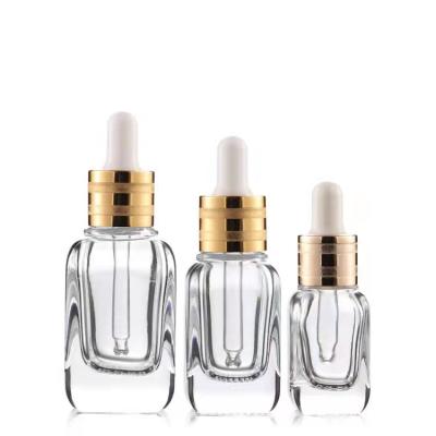 China 30ml 40ml Essential Oil Dropper Glass Bottle Wholesale Cosmetic Thick Glass Packaging for sale