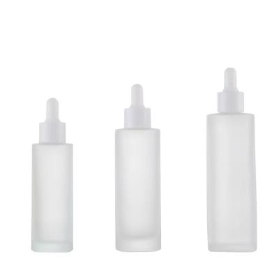 China Cosmetic Custom Frosted Pump Bottle 20ml 30ml Essential Oil Bottle Dropper For Hair Oil 40ml 50ml 60ml 80ml 100ml for sale