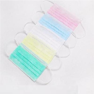 China Soft Face Mask PP Disposable Civil Mask Various Colors for sale