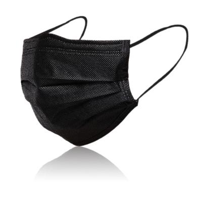 China Low Price PP Disposable 3 Ply Earloop Face Mask Black Mask for sale