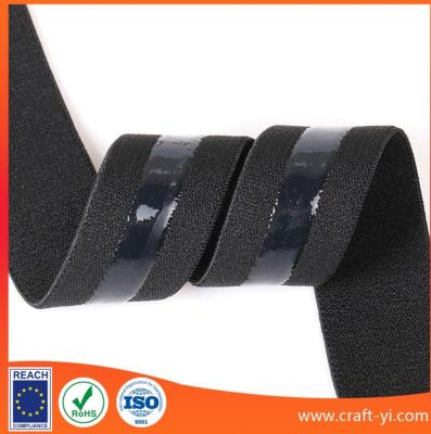 China strip Stretchy Silicone Elastic Tape No Slip for Garment Accessory& Headband 15mm 25 mm 30mm etc. witdth en venta