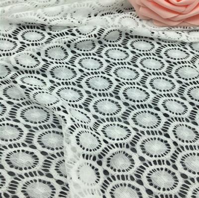 China Kam ammonia dot Stretch lace fabric for sale