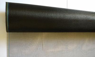 China Black color fiber glass mesh fabric screen Flame retardant fireproofing for sale