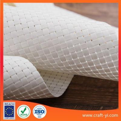 China White Color 8x8 Textilene Plus Mesh Fabric Anti-Ultraviolet Ray Pvc Outside Coated for sale