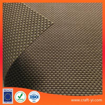 China proveedor marrón de las telas de los muebles del patio de la armadura de la tela de malla de Textilene del color 2X2 en venta