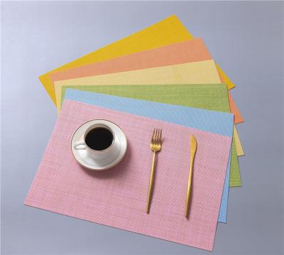 China Sale Hotel restaurant home dinning table placemats and coasters heat insulation more colorful table mats en venta