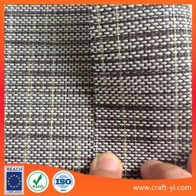 China Outdoor Mesh Fabric For Furniture in white black mix color 1x1 weave for sale