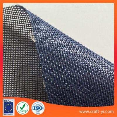 China Textilene mesh PVC Coated Polyester fabric dark blue color 1x1 weave Textilene for sale