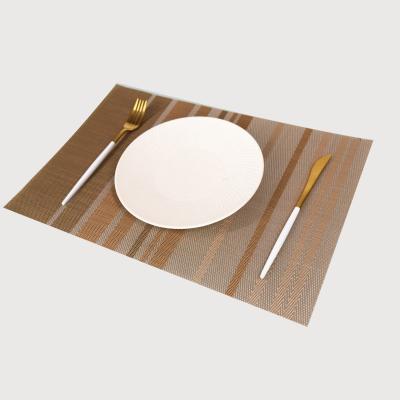 China Euro PVC Teslin placemat heat insulation mat high temperature Western placemat non-slip mat en venta