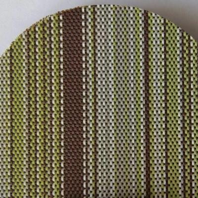 China Custom Jacquard Textilene Mesh fabric for Table mat, Carpet or Wallpaper PVC Woven Fabric en venta