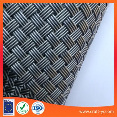 China Chequered With Black And White 8x8 Textilene Mesh Weave Fabric Dull Polish Pvc Coated Mesh Fabric for sale